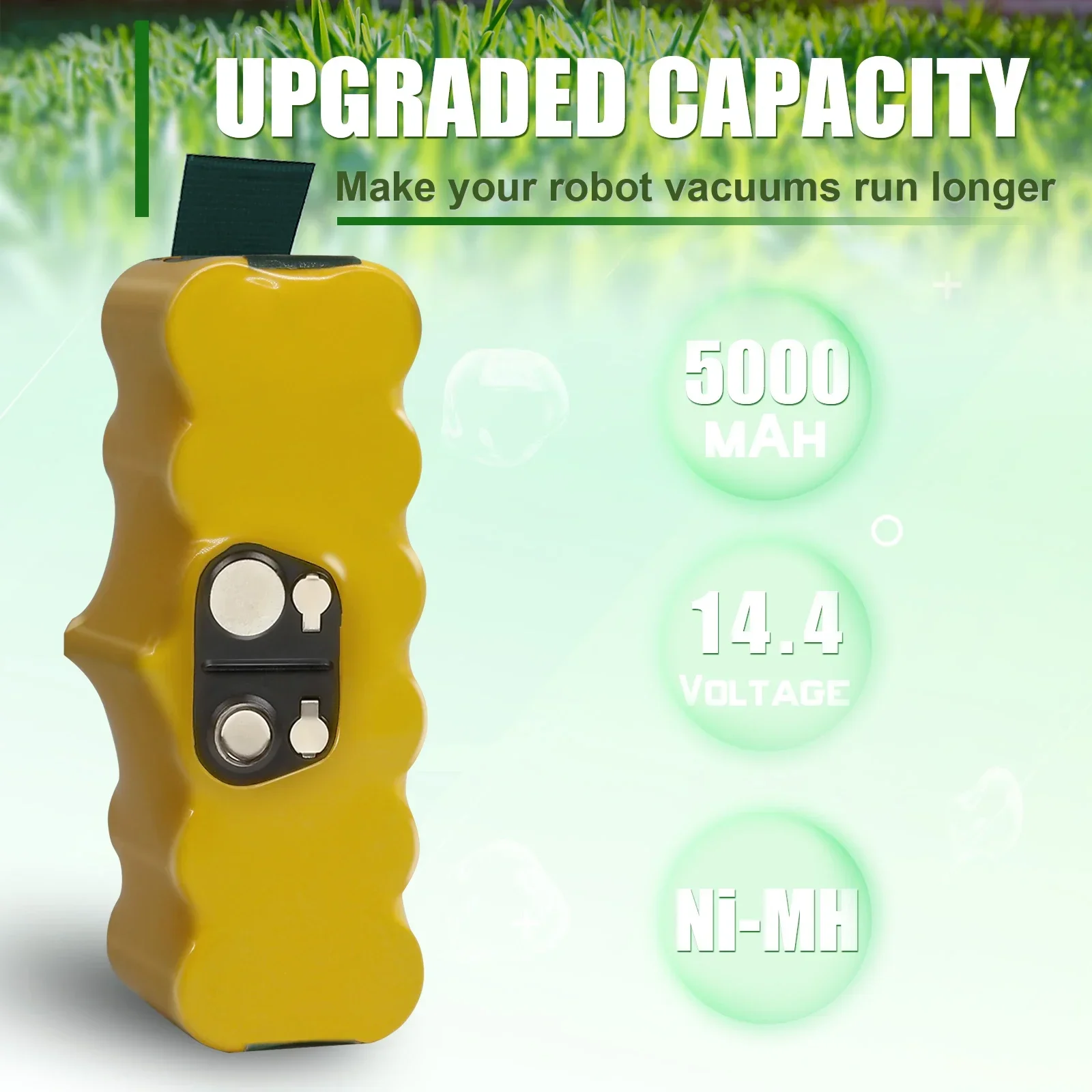 Фото Аккумулятор 14,4 В, 5000 мАч для iRobot 500 600 700 800 900 Аккумулятор для iRobot Roomba 620 650 770 780 580 Аккумуляторы для пылесоса №2
