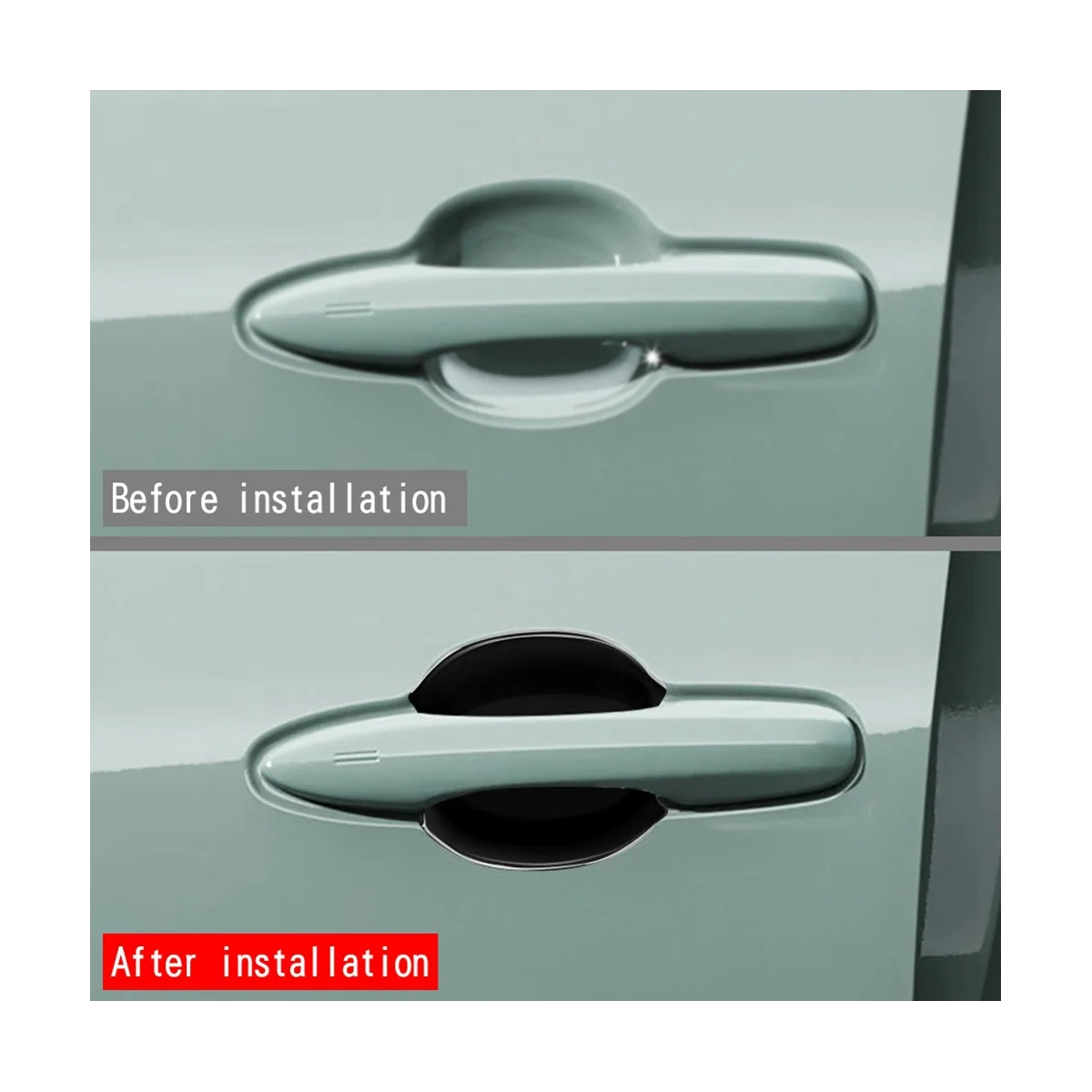 Автомобильная глянцевая черная дверная ручка крышка чаши отделка полости