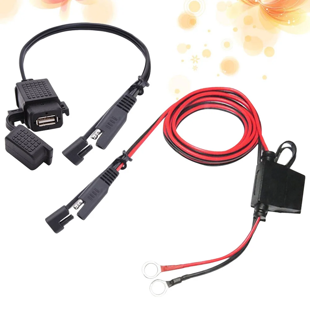 

Sae USB Cable Adapter Motorcycle Car Interface Mobile Chargers
