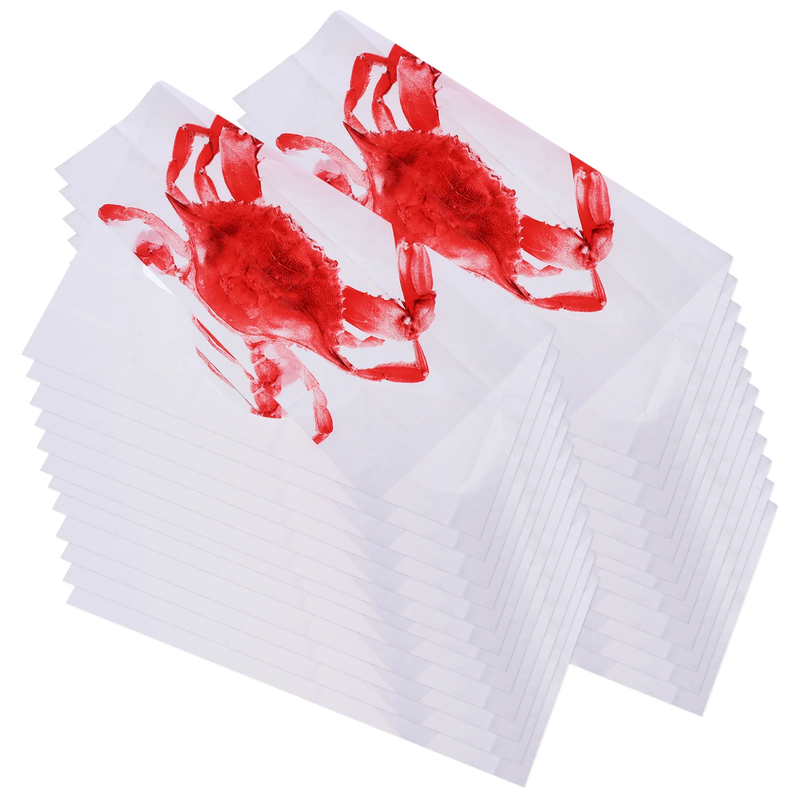 Нагрудники-крабы для взрослых 100 шт. портативный одноразовый фартук барбекю