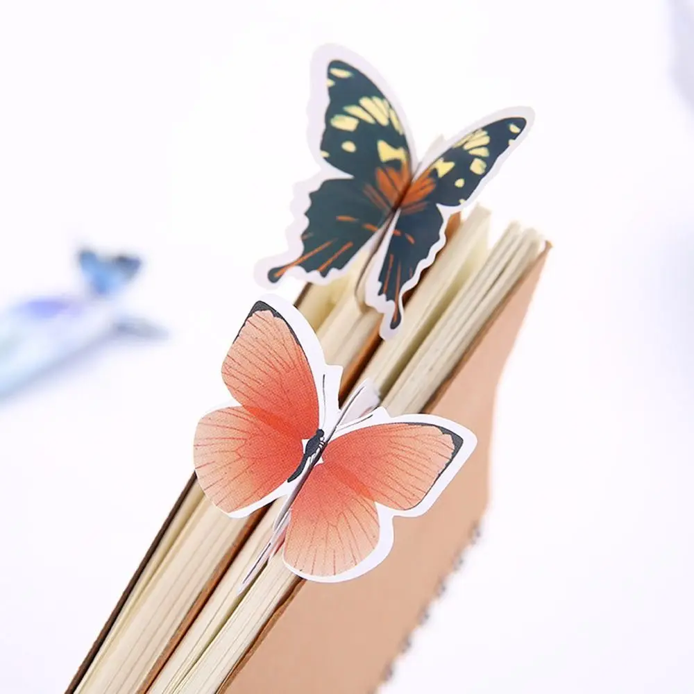 

5PCS/SET Vintage Bookmarks Butterflies Paper Clips kawaii Flowers Marker Message Cards Bookmark School Supplies Children Gifts