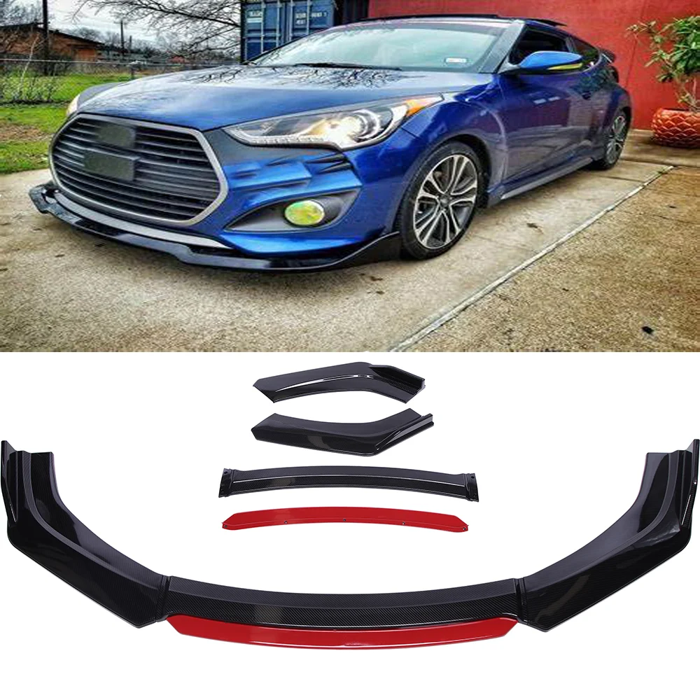 

4 шт., универсальные автомобильные Передние Губы для Hyundai Veloster 2012-2021 2020 2019