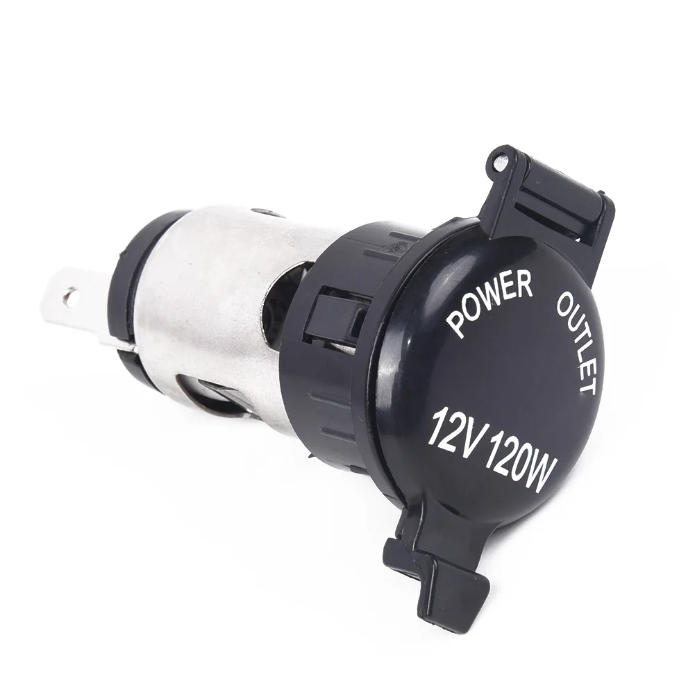 

Waterproof Lighter Socket Plug With Connector Wires Parts 12V 15A Auto Cigarette