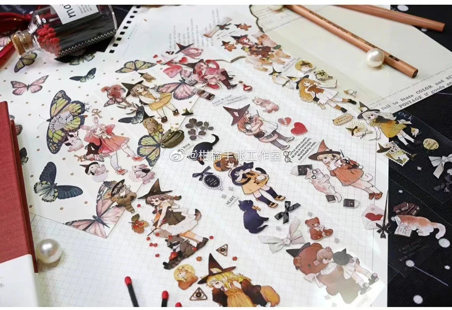 

1 петля милая маленькая ведьма девочка лента для домашних животных