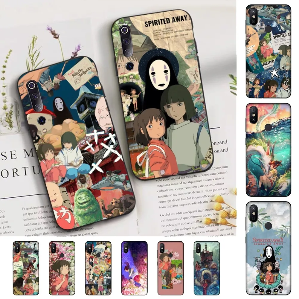 

Chihiro Spirited Away Anime Phone Case For Xiaomi Mi 5X 8 9 10 11 12 lite pro 10T PocoX3pro PocoM3 Note 10 pro lite