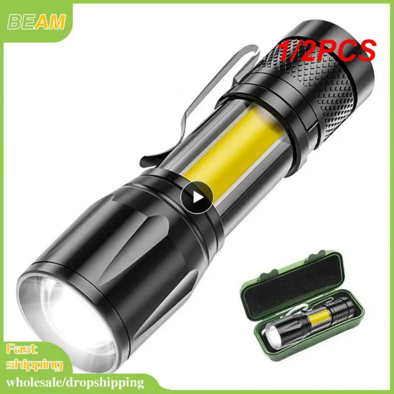 

1/2 шт., фонарик с аккумулятором