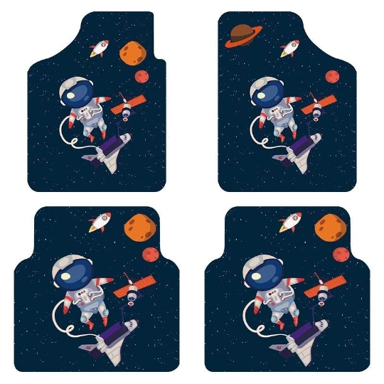 

Автомобильный коврик, напольные ножки, автомобильная накладка на ногу, передняя и задняя Автомобильная накладка, автомобильный коврик, внутренняя подушка, мультяшный универсальный, 4 шт., детский внедорожник