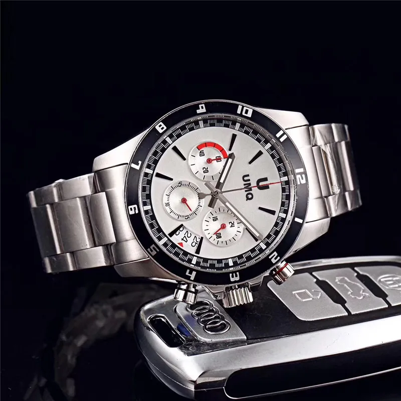 

Men's full-function Chronograph wrist watch, imported from Japan, VK quartz movement, made of 316 fine steel, has accu aaa watch