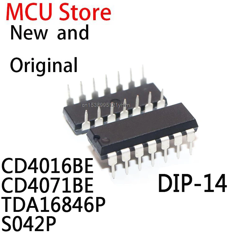 10 шт. DIP-14 CD4016 DIP14 4016BE DIP CD4071 4071BE TDA16846-2P TDA16846 TDA16846-2 P S042 IC CD4016BE CD4071BE TDA16846P S042P