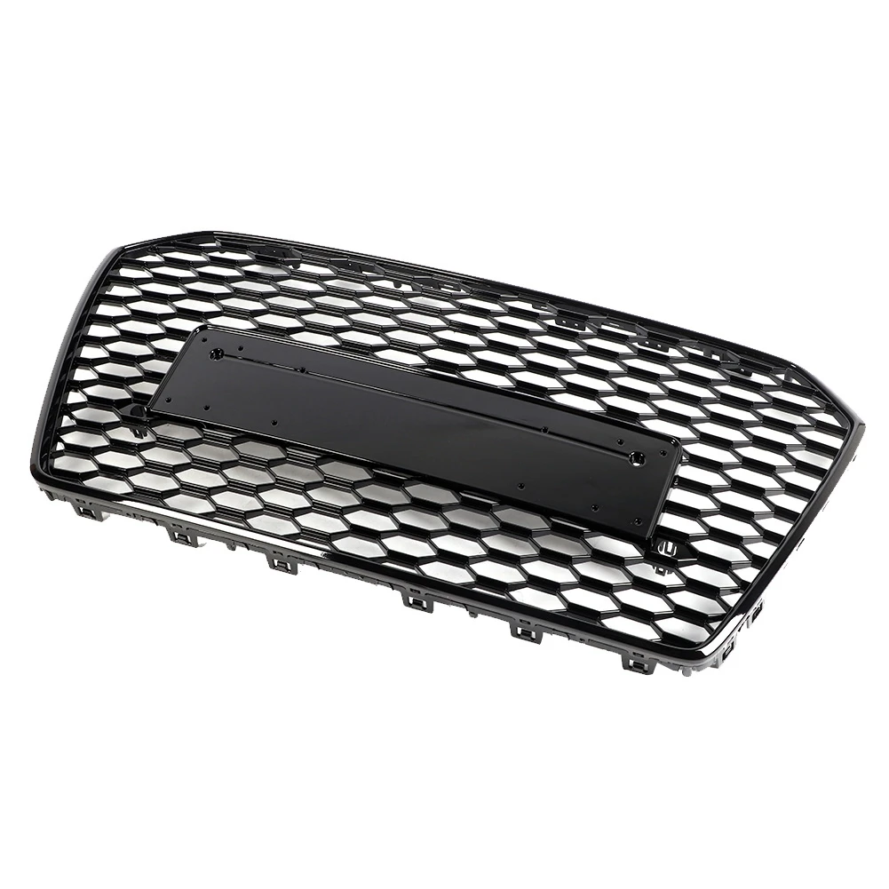 For RS6 Style Front Sport Hex Mesh Honeycomb Hood Grill Black for Audi A6/S6 C7 2016 2017 2018 | Автомобили и мотоциклы