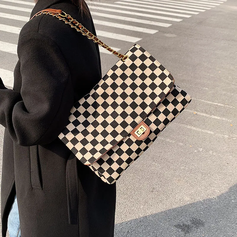 

Повседневная корейская модная Эстетическая трендовая большая женская кожаная сумка Хобо, большая черная сумка-тоут для покупок, Женская до...