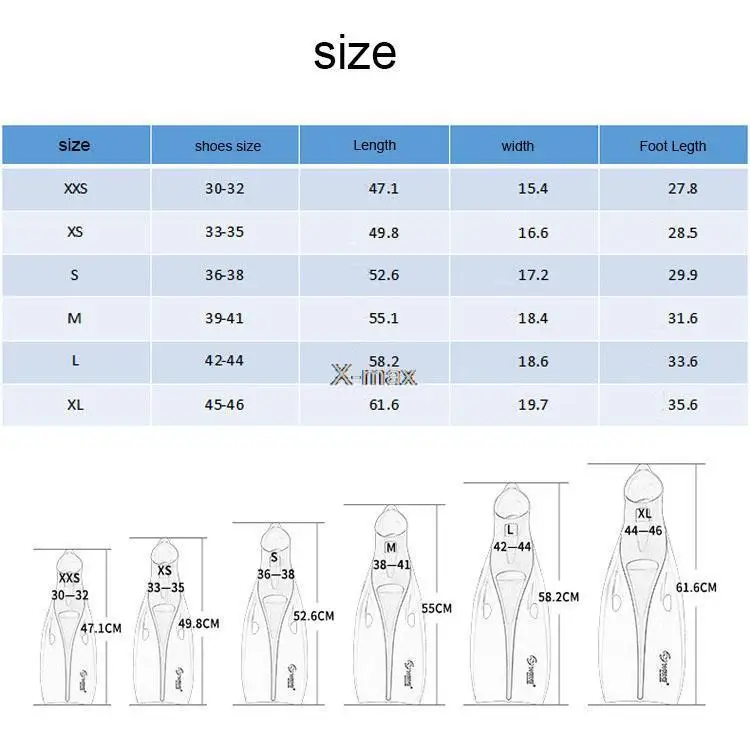 Ласты для дайвинга с пружинным плавником профессиональная обувь плавания