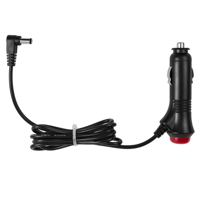 

5.5x2.1mm Car Cigarette Lighter Power Cable 90-Degree with Button Dropship