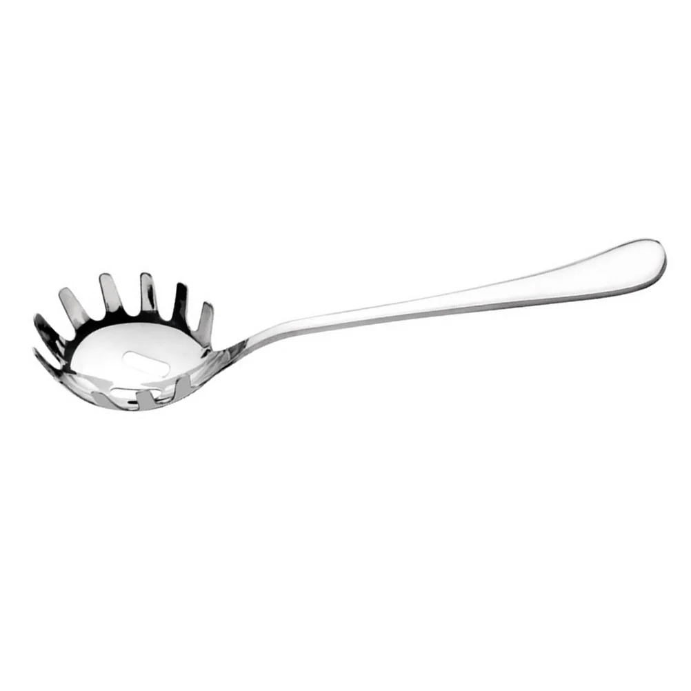 

Spoon Pasta Spaghetti Skimmer Server Strainer Fork Noodle Slotted Colander Kitchen Scoop Ladle Utensil Steel Stainless Metal