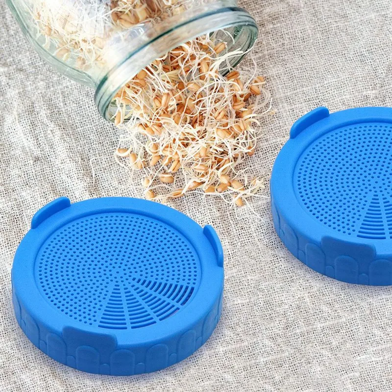 AT69-Крышка для растущей банки каменщика с широким горлышком подставка