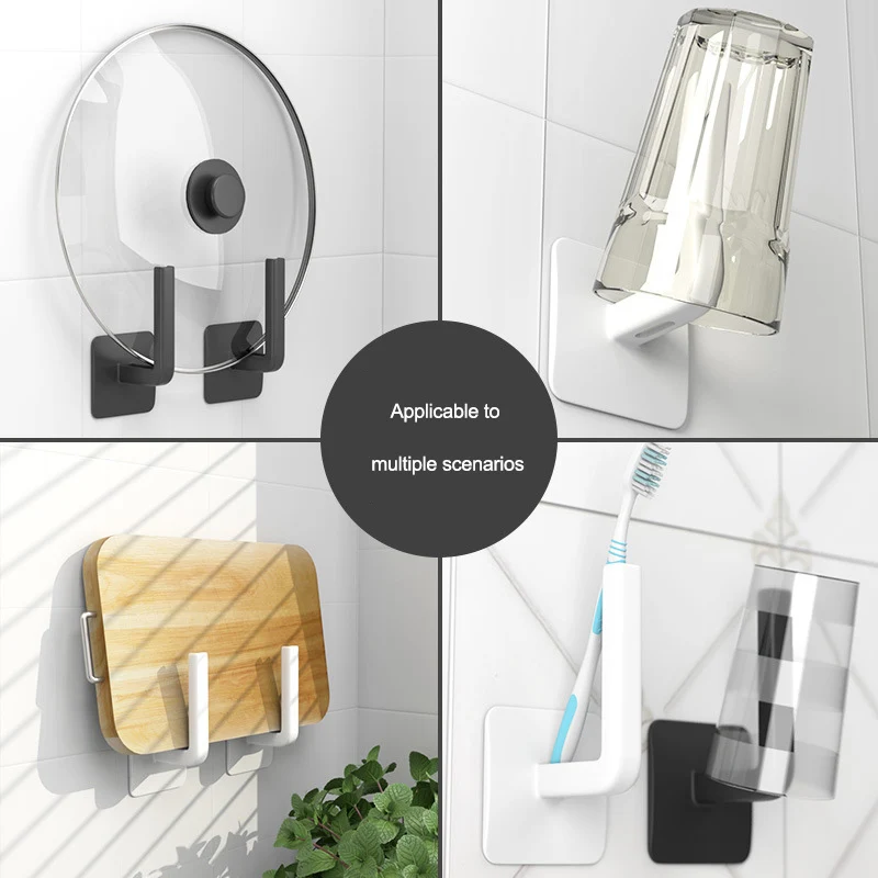 

Self-adhesive Paper Holder Punch Free Under Cabinet Paper Roll Rack Bathroom Toilet Towel Holder Tissue Hanger Hook Storage Rack