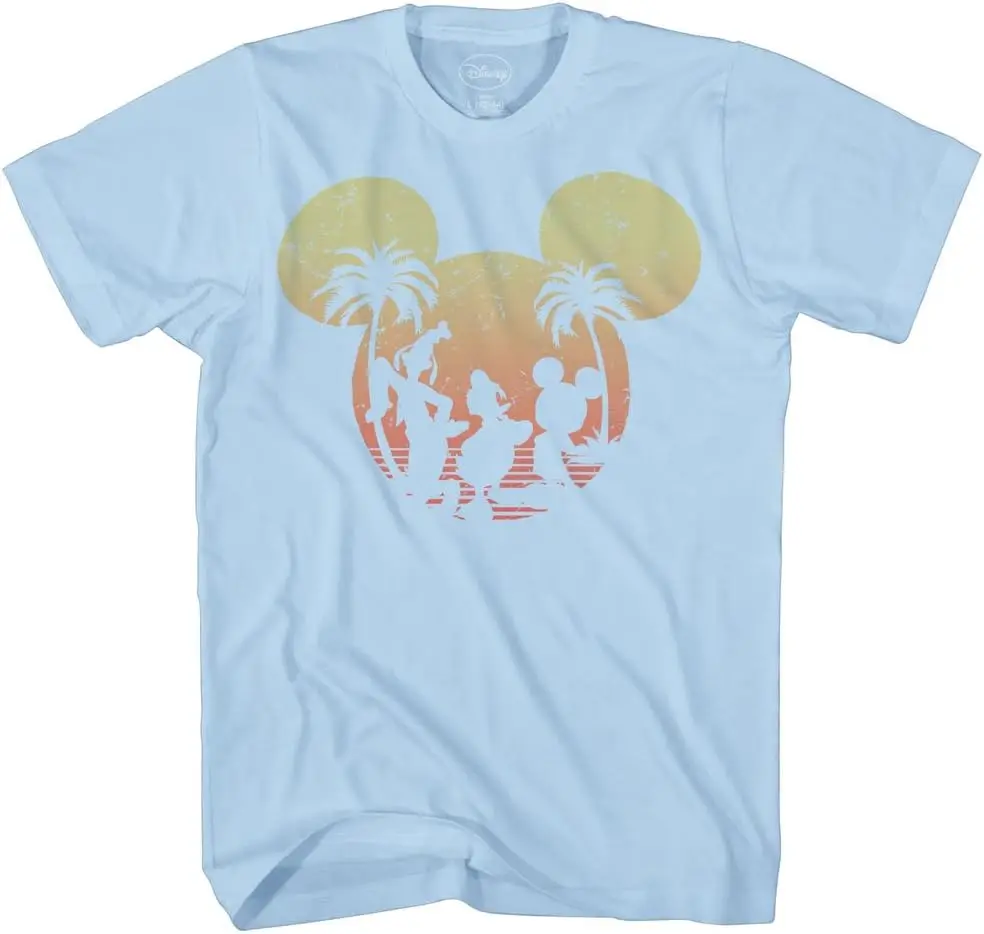 MINISOXDisney Микки Маус Дональд Дак закат для взрослых Мужская футболка с графическим