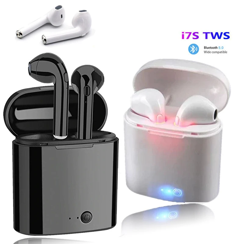 

Беспроводные Bluetooth-наушники I7s TWS, Bluetooth-совместимые наушники 5,0, стереонаушники с басами, спортивные наушники