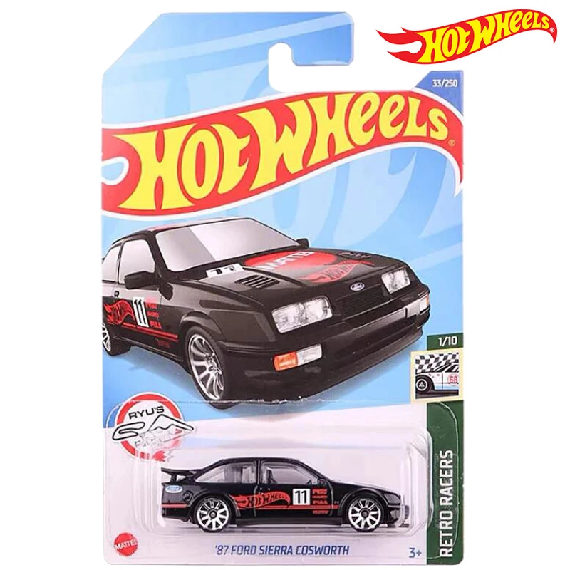 

Hot Wheels Automobile Series RETRO RACERS 87 FORD SIERRA COSWORTH 1/64 Metal Cast Model Collection Toy Vehicles