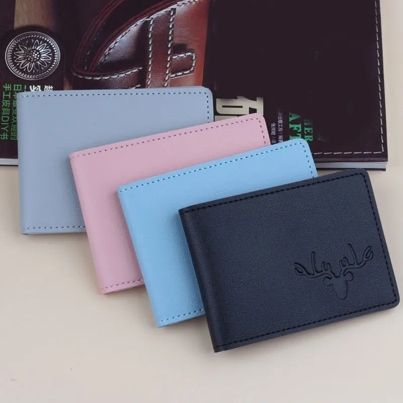 

Pu Leather On Cover For Car Driving Documents Business ID Pass Credentials Folder Wallet Unisex Antlers Driver's License Cover