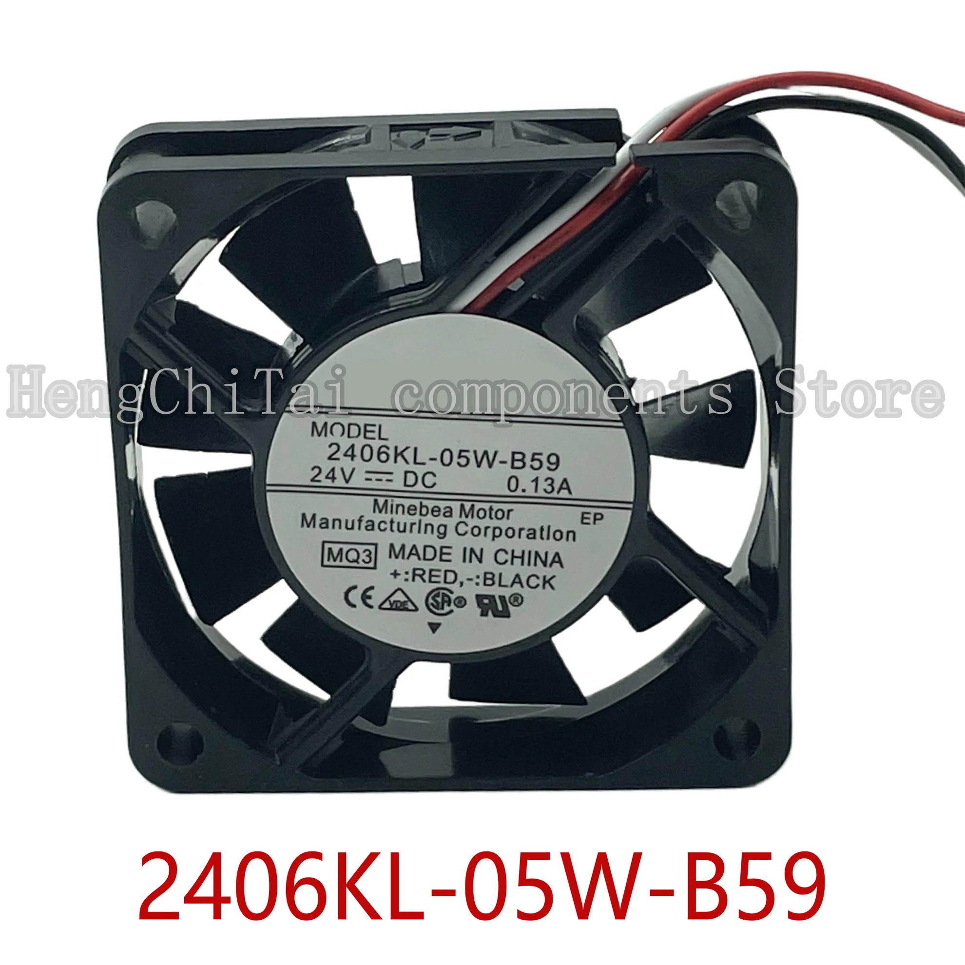 Оригинальный 100% рабочий 2406KL-05W-B59 L07 DC 24В 0.13A 60x60x15 мм вентилятор охлаждения сервера