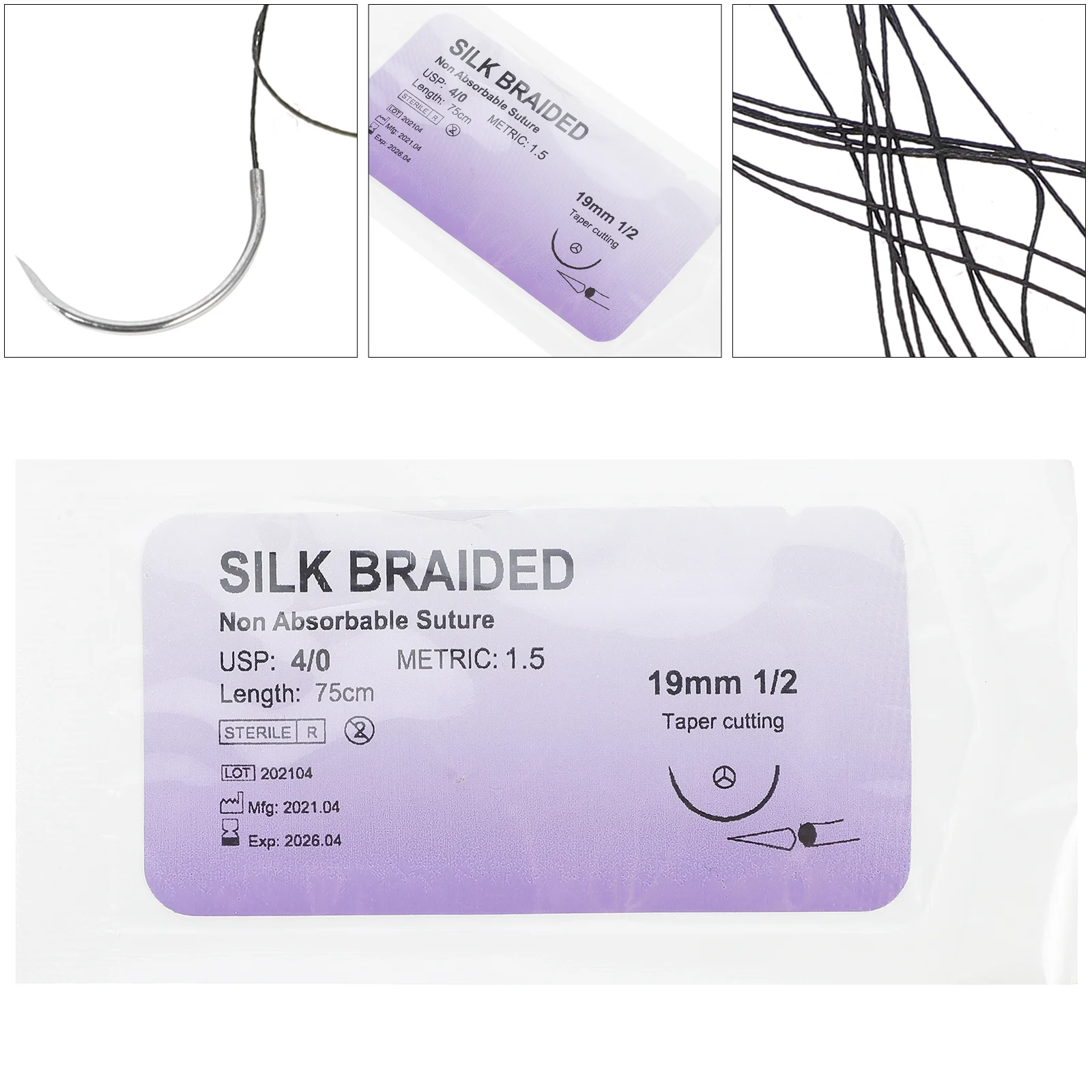 

10pcs Thread Needles Suture Training Threads Suture Practice Equipment