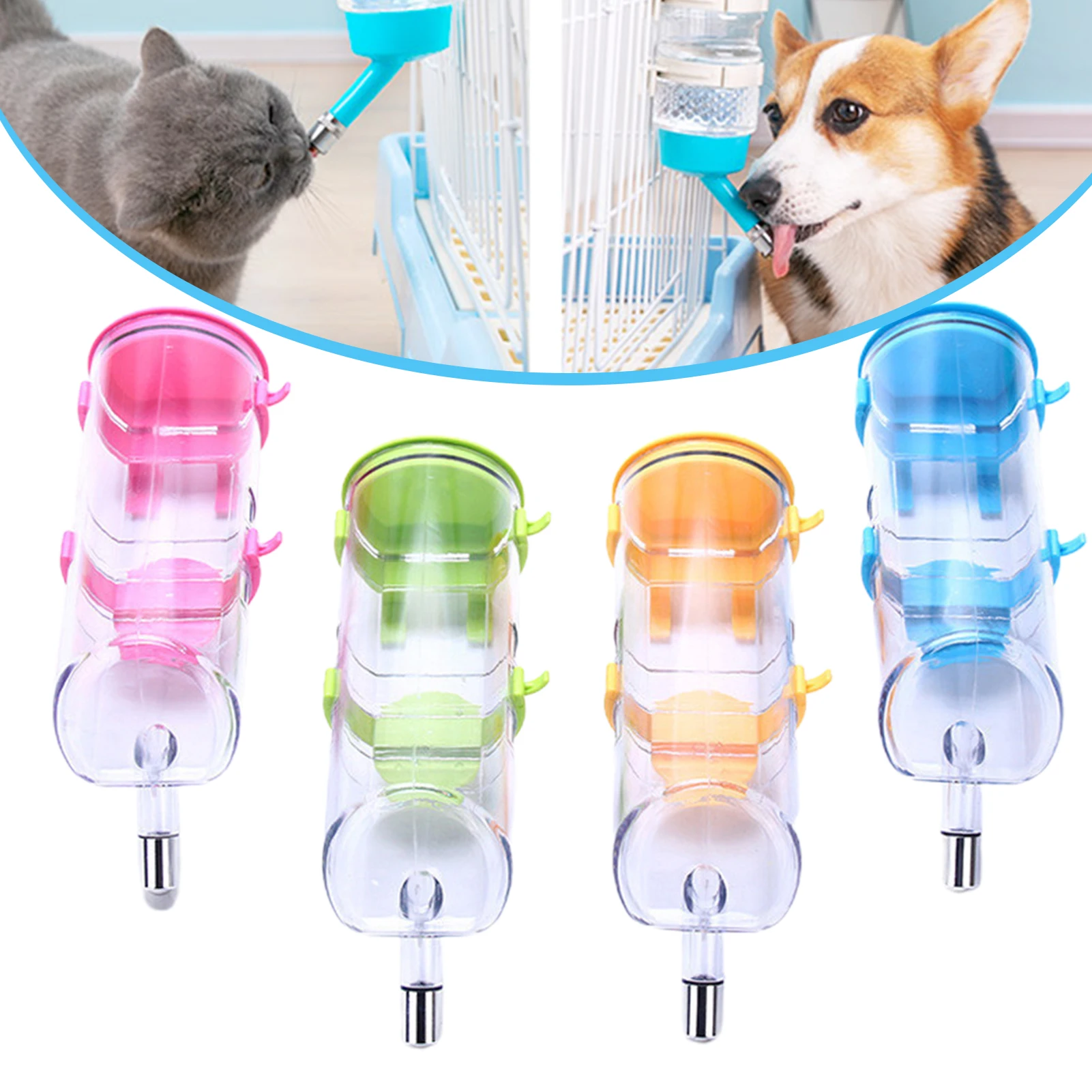 

Автоматический дозатор воды для домашних животных, подвесная бутылка для воды, прочный, без протечек, большая емкость, Прямая поставка