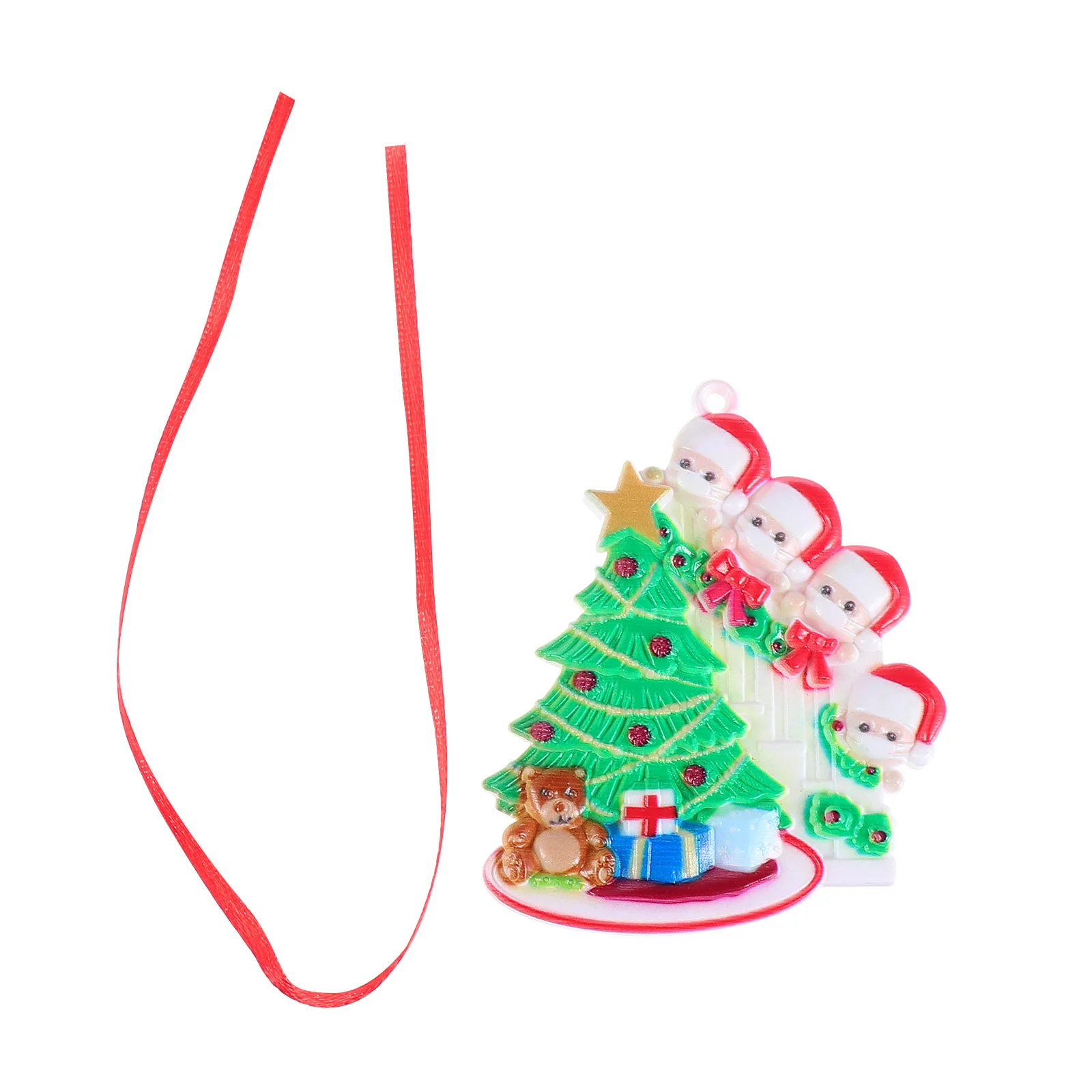 

1pc Christmas Themed Resin Unique Santa Claus Delicate Hanging Decor for House Tree Party Indoor Home