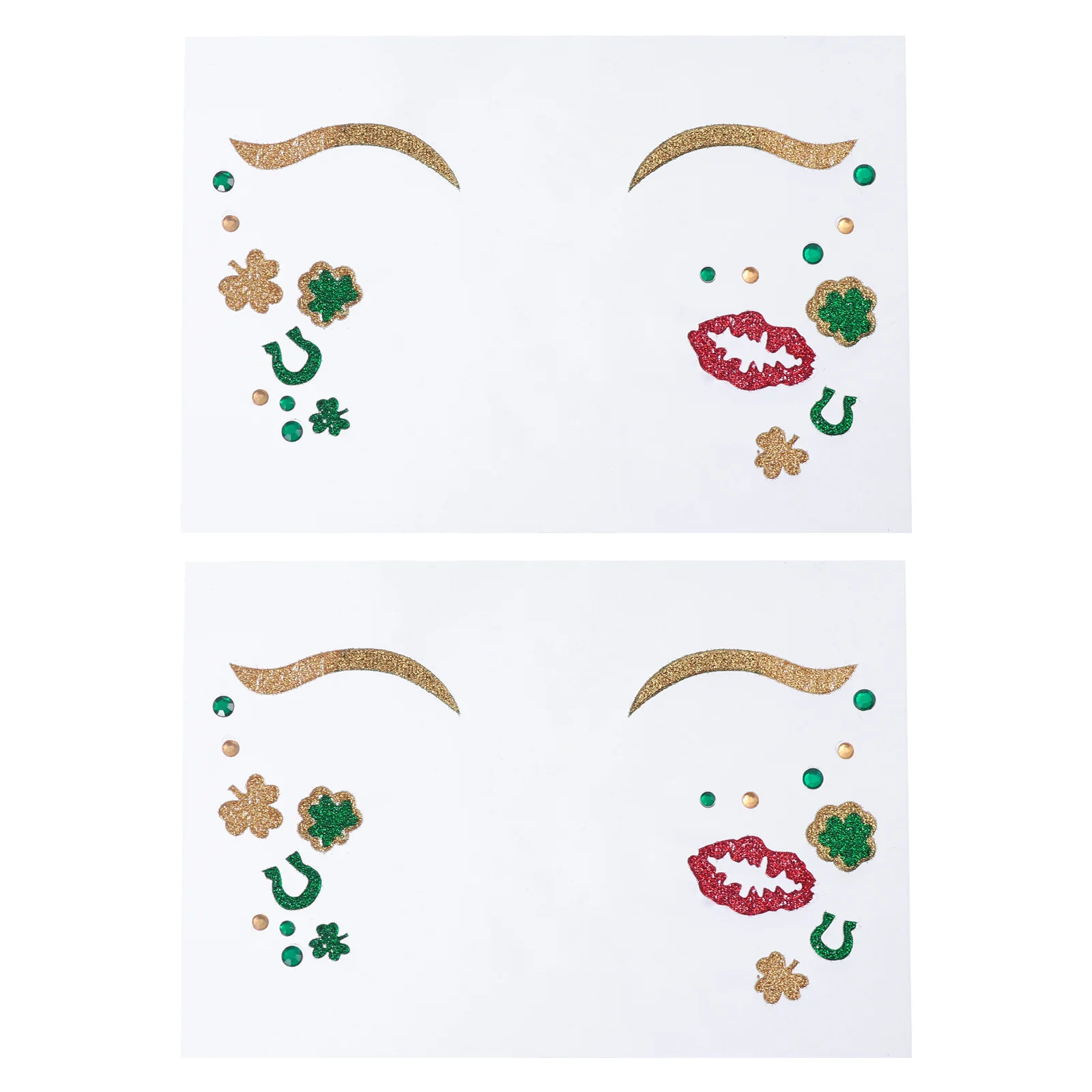 

Day Patricks St Sticker Shamrock Temporary Face S Patrick Party Fillers Goodie Decal Favors Body Stickers 3D Kids Stikcer