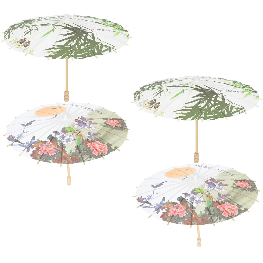 

Umbrella Japanese Parasol Decorative Paper Dance Silk Chinese Oiled Wedding Classical Party Decoration Favors Performance Props
