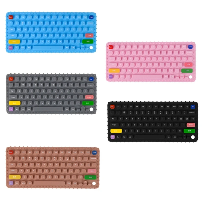 

Silicone Teething Toy for Infant Toddlers Keyboard Shape Teethers for for Babies 6-12 Months Relief Soothe Babies Gums