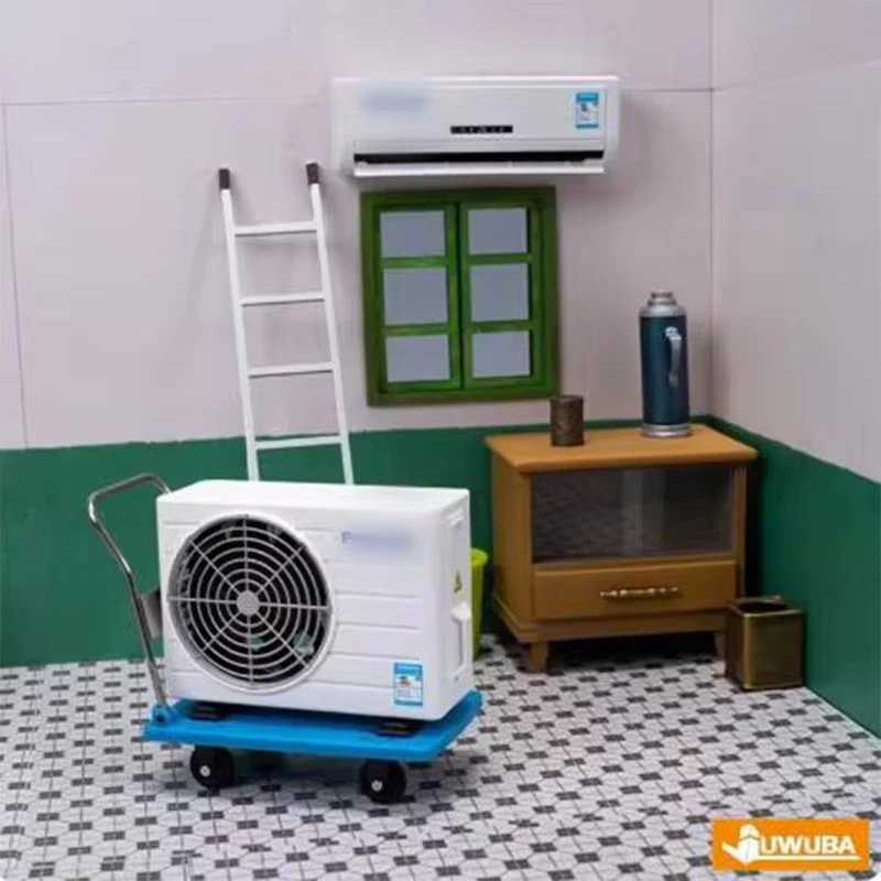 Мини-кондиционер микрокондиционер игрушки модель 1:10 1:14 миниатюрная сцены для 1/14