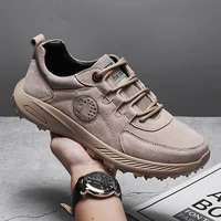 2022 summer men shoes outdoor non slip hiking shoes breathable leather mens casual shoes luxury men sport sneakers large size