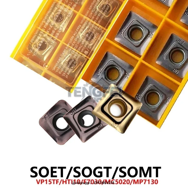 Фото Твердосплавные пластины SOMT12T308PEER-JH (аналоги SOET12T308, PEFR, JH, JM, FT, VP15TF, MC5020, MF7030) для инструментов SOMT №1
