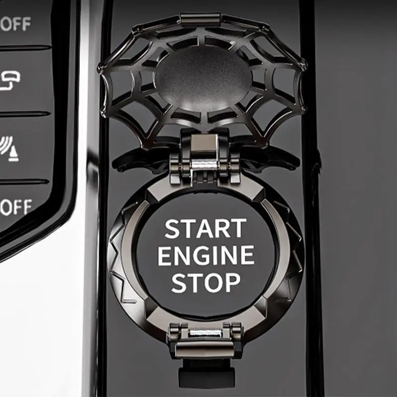 Чехол для запуска автомобиля Паутина чехлы автомобильных кнопок клейкая крышка