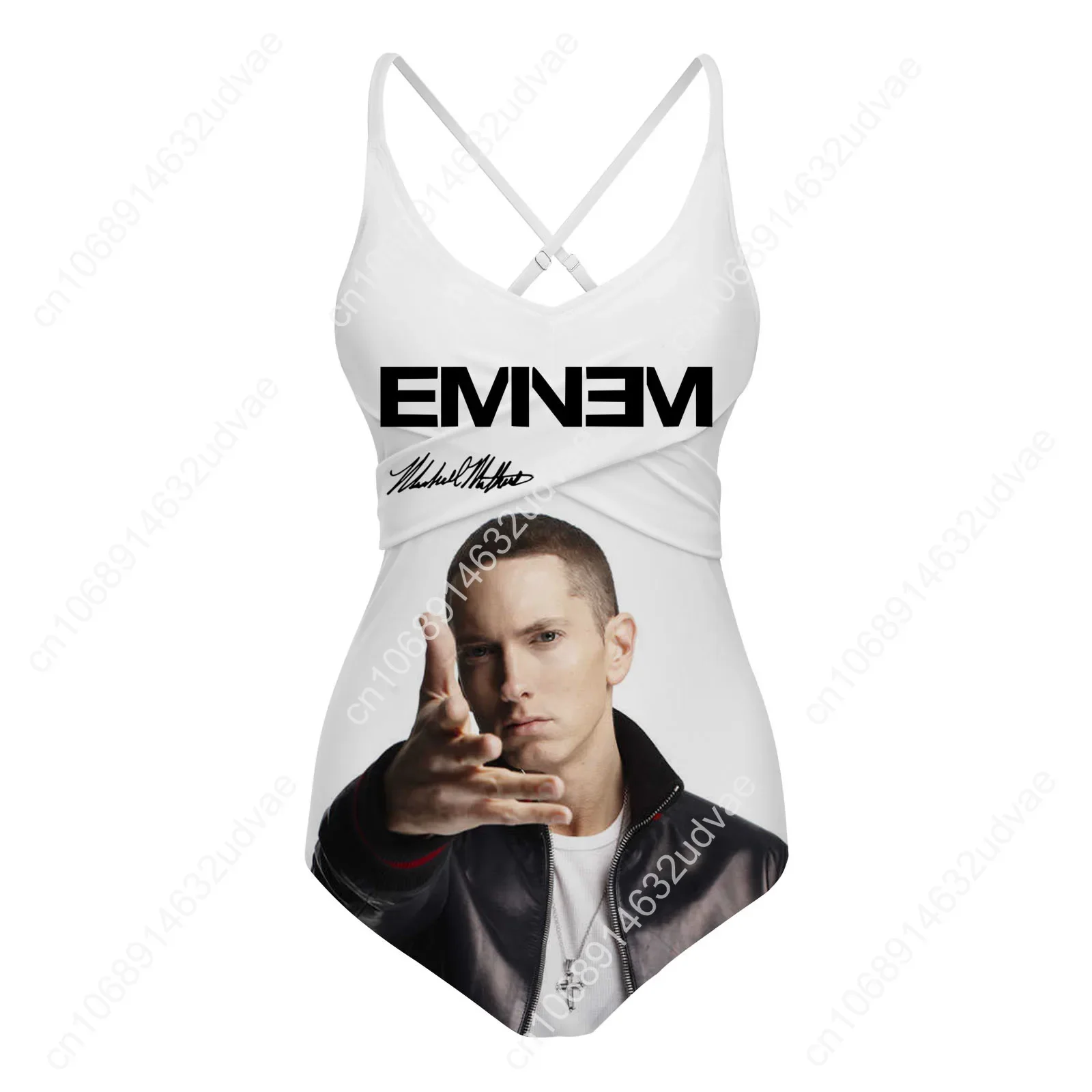 Фото Женский купальник-бикини Eminem: персонализированный, сексуальный, для вечеринок у бассейна и пляжа, летний, на заказ №1