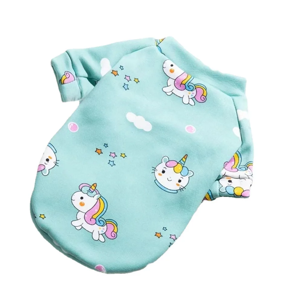 

Cartoon sweater. Dog clothes. Comfortable fleece pet clothes. Puppy pet sweater