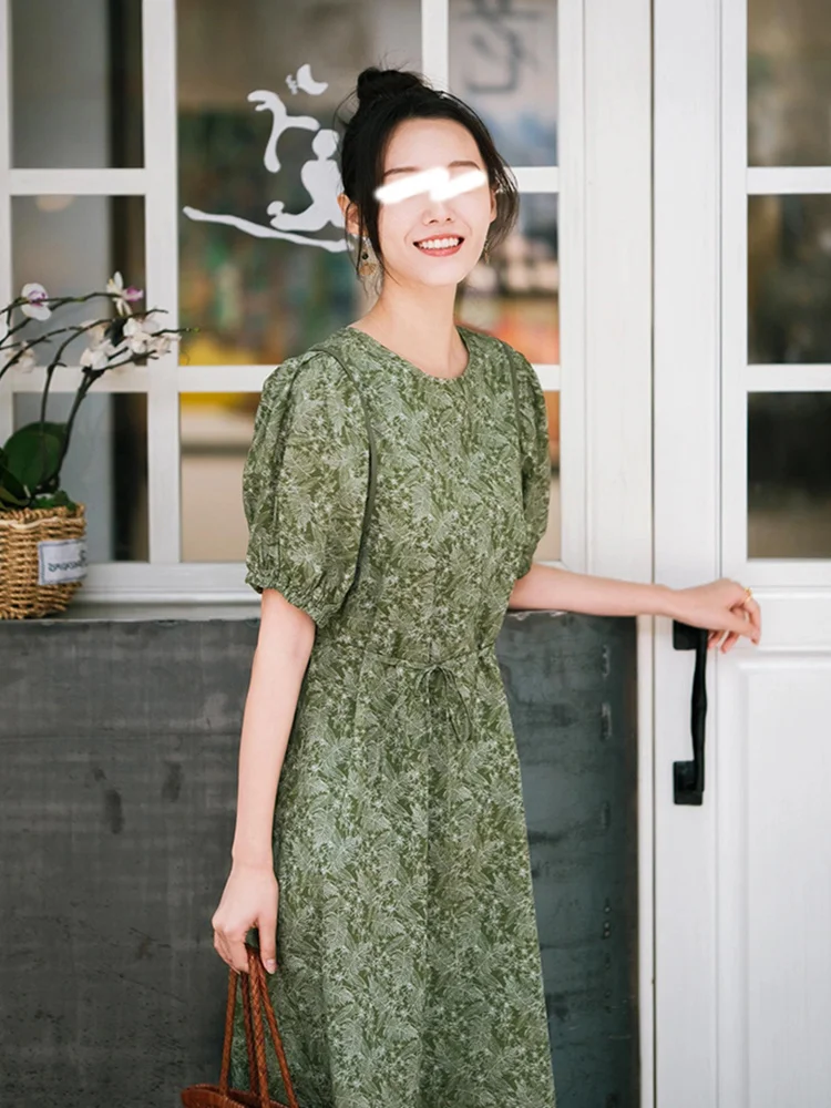 

Женское платье во французском стиле с чайным перерывом и чувством темперамента, известная леди с пузырьками в Королевском Стиле