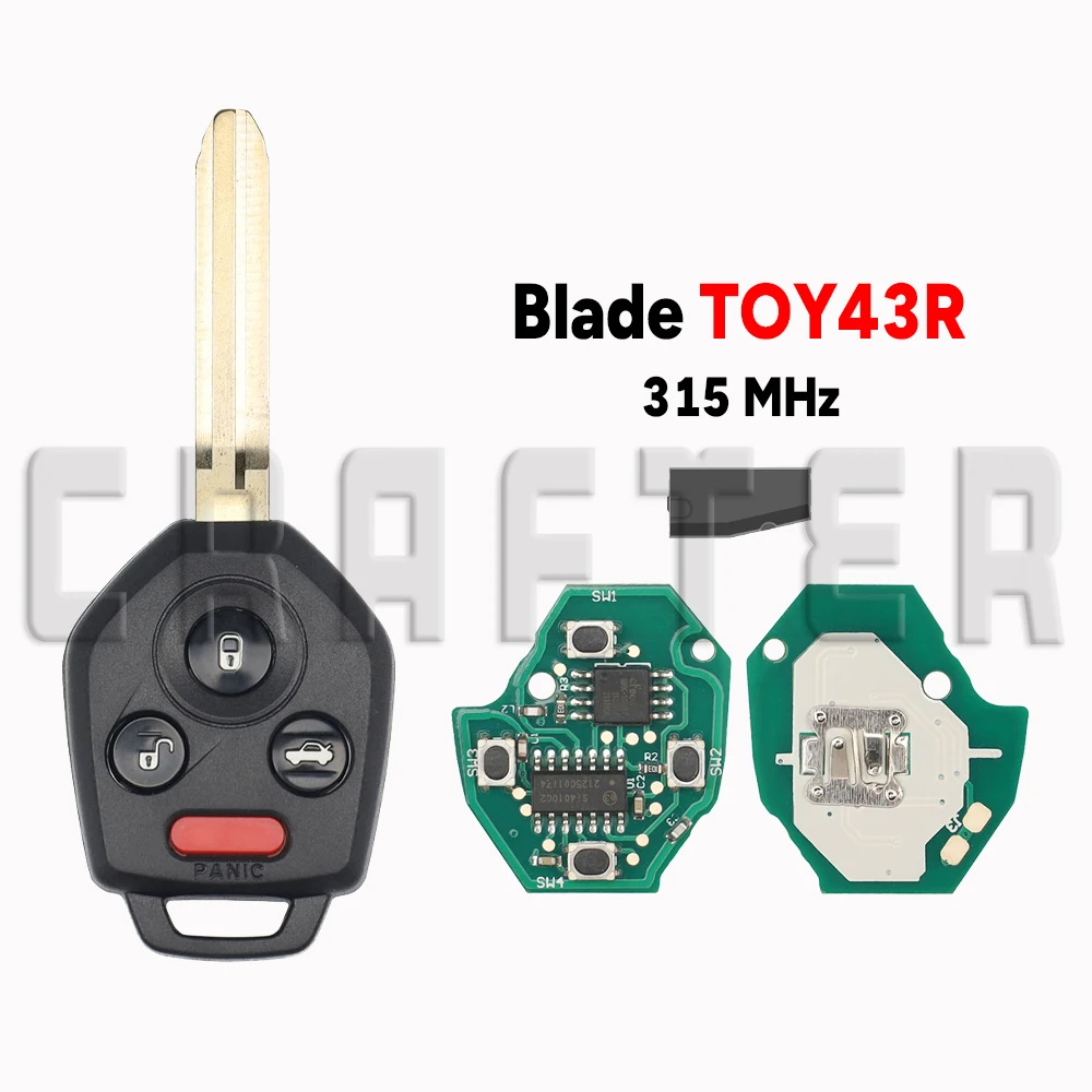 

Ключ Crafters CWTWB1U811 315 МГц ID 4D60/62/82G лезвие TOY43R/DAT17/NSN14 дистанционный ключ для Subaru Outback Legacy Forester Impreza