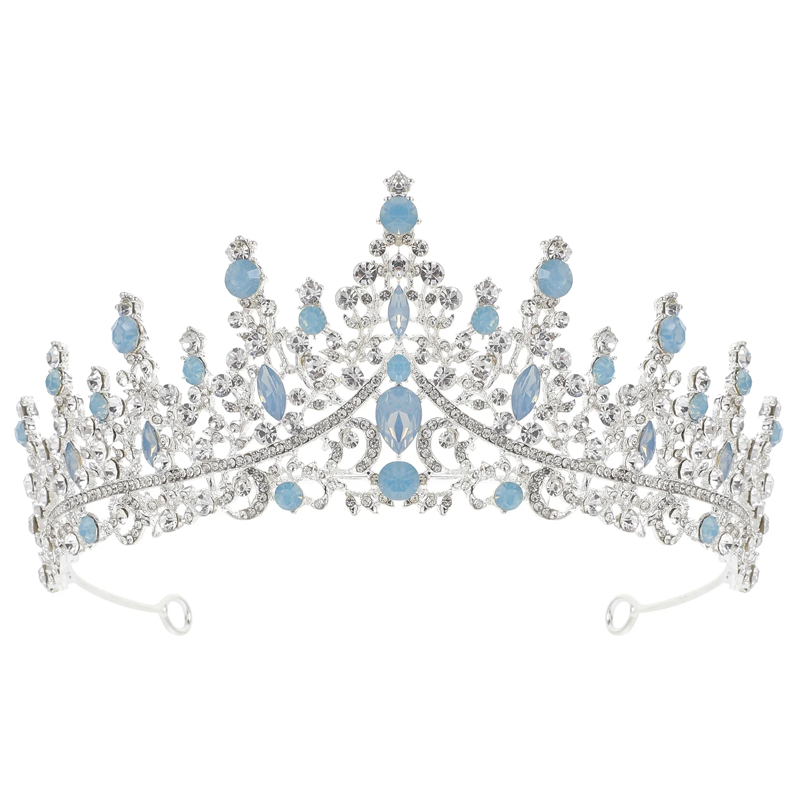 

Bridal Hair Accessories Rhinestone Crown Headpiece Tiara Women Rhinestones Alloy Headband Bride Wedding Baroque