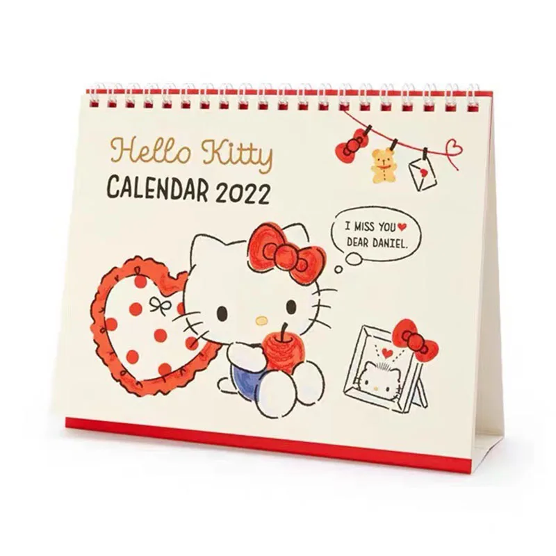 Kawaii Sanriod Anime Kuromi Melody Cinnamoroll Desktop Calendar Dual Daily Schedule Table Planner Yearly Agenda Organizer Office images - 6