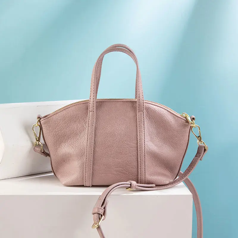 

Scalloped Leather Large Capacity Women's Handbag 2022 New High Quality Luxury Messenger Bag Retro Fashion Casual Shopper Bag