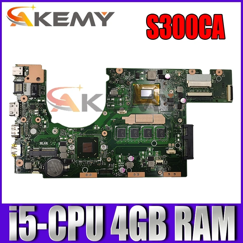 S300CA i5 CPU 4GB RAM Motherboard REV 2.0 For ASUS S300C S300CA S300 Laptop motherboard 100% Tested