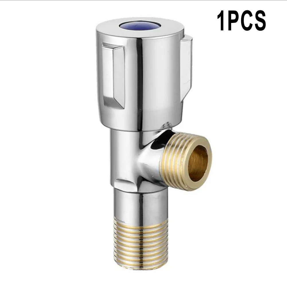 

Useful Triangle Valve Switch 1pcs Accessories Bathroom Cold And Hot Water DN15 G1/2 Replace Stainless Steel Thread