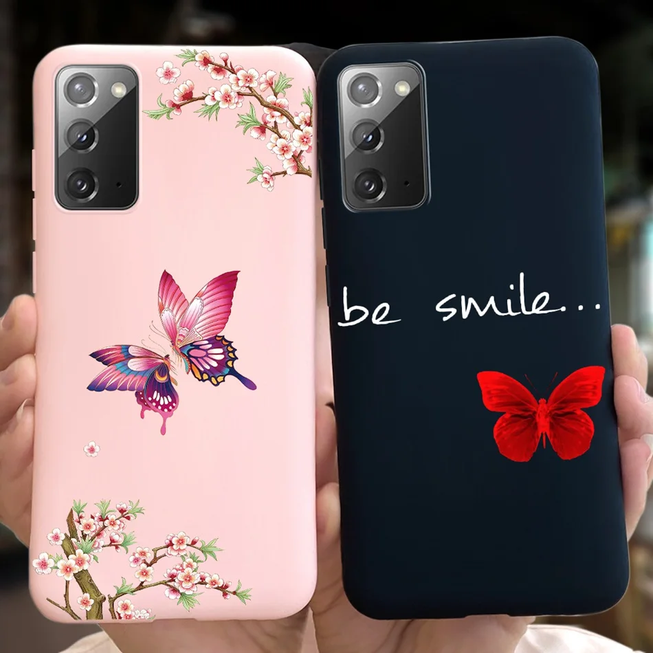 Модный мягкий силиконовый чехол для Samsung Galaxy Note 20 / Ультраяркий ярких цветов