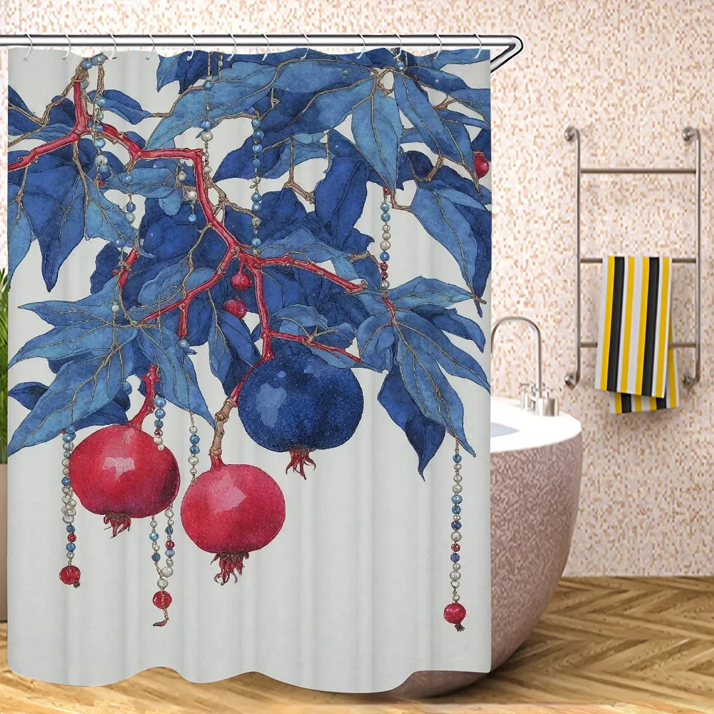 Занавеска для душа Laumango Aigc с синим гранатом современный стиль экологически