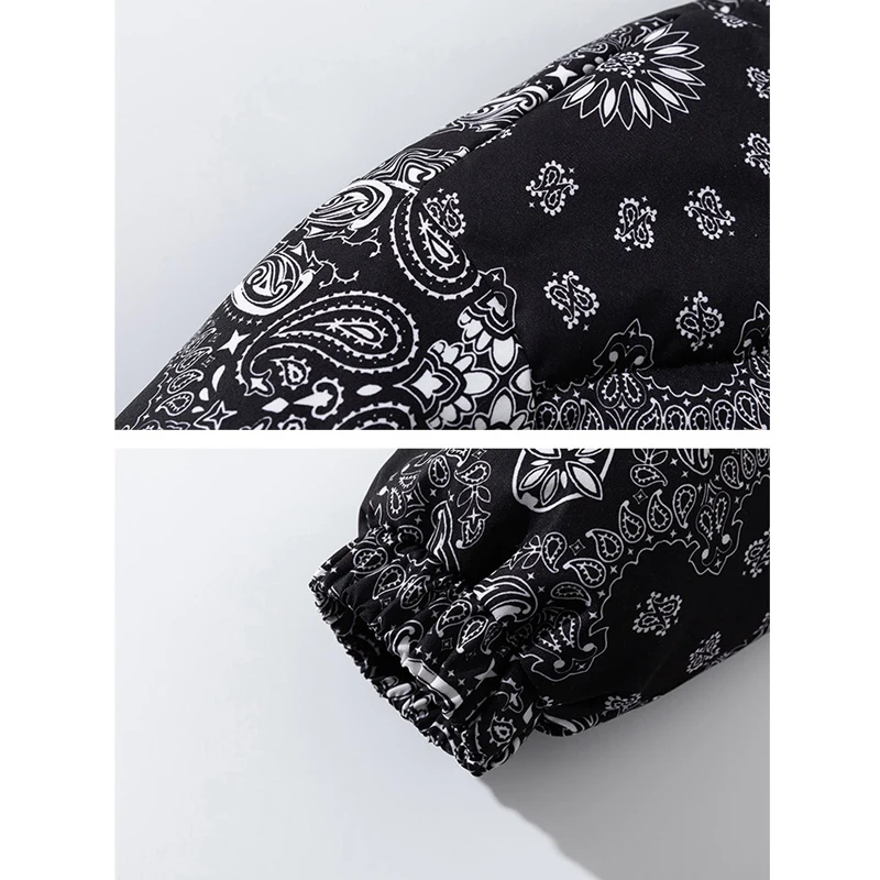 Бандана зимняя куртка-пуховик мужская модная корейская люксовая брендовая