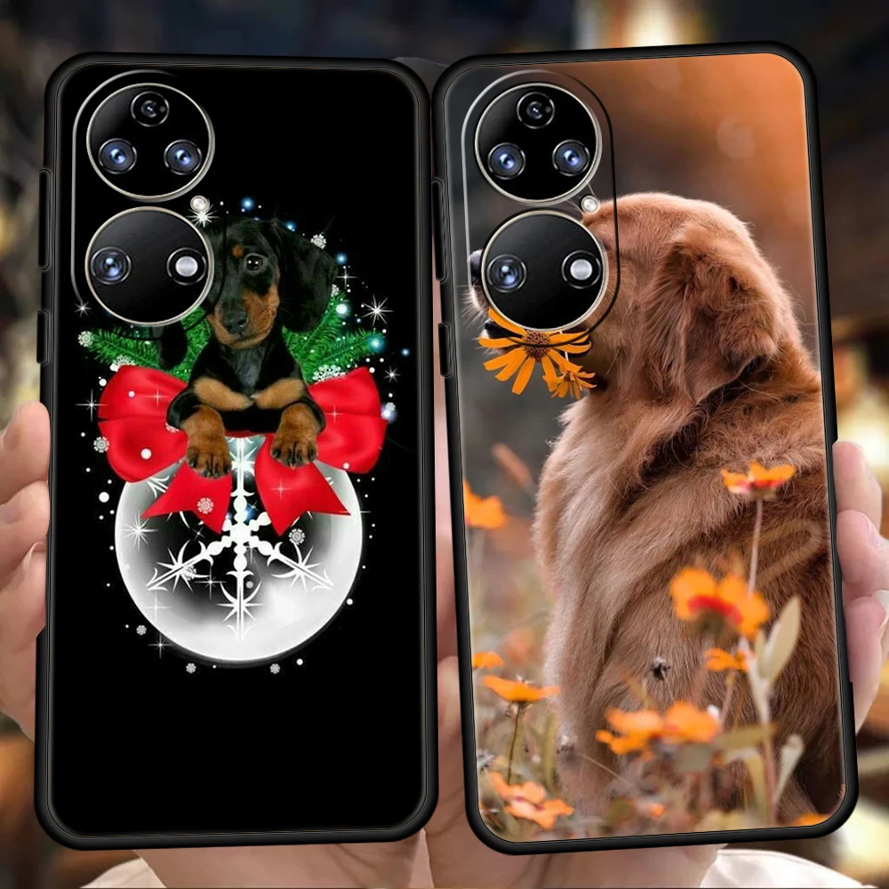 Чехол для телефона с собакой Huawei P50 P40 P30 P20 Pro Lite E P Smart Z Y6 Y7 Y7A Y9 Y6P Y9S 2019 Shell Fundas Coque Bag