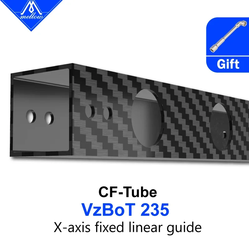 Mellow 1 шт. высокоскоростная квадратная трубка с ЧПУ Vz235 CF-Tube для сверления