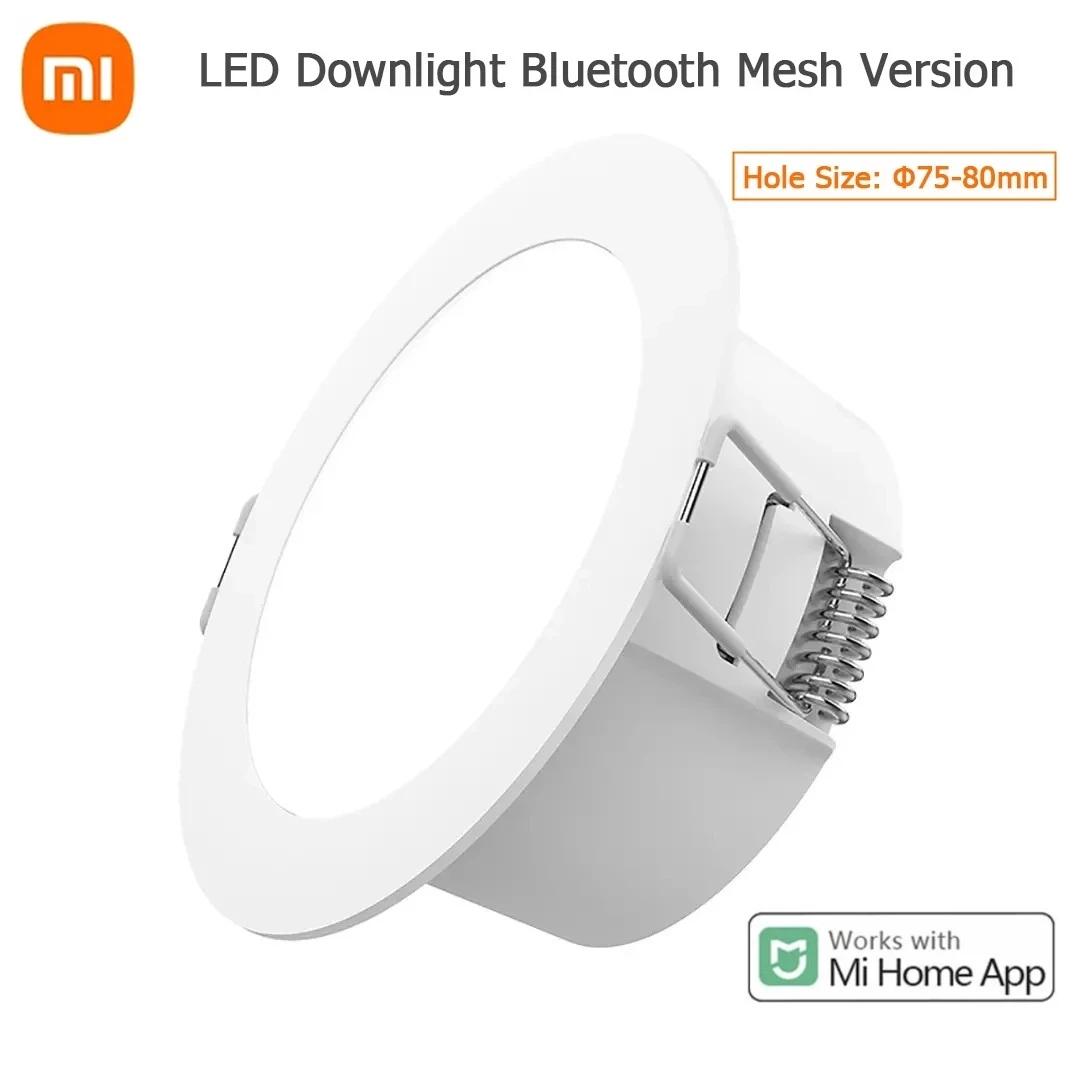 

2021 Xiaomi Mijia Smart Led Downlight Bluetooth Mesh Version Controlled By Voice Smart Remote Control Adjust Color Temperature